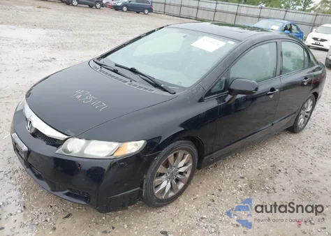 2009 Honda Civic Ex-L из США, поврежденный, VIN 1HGFA15949L023654